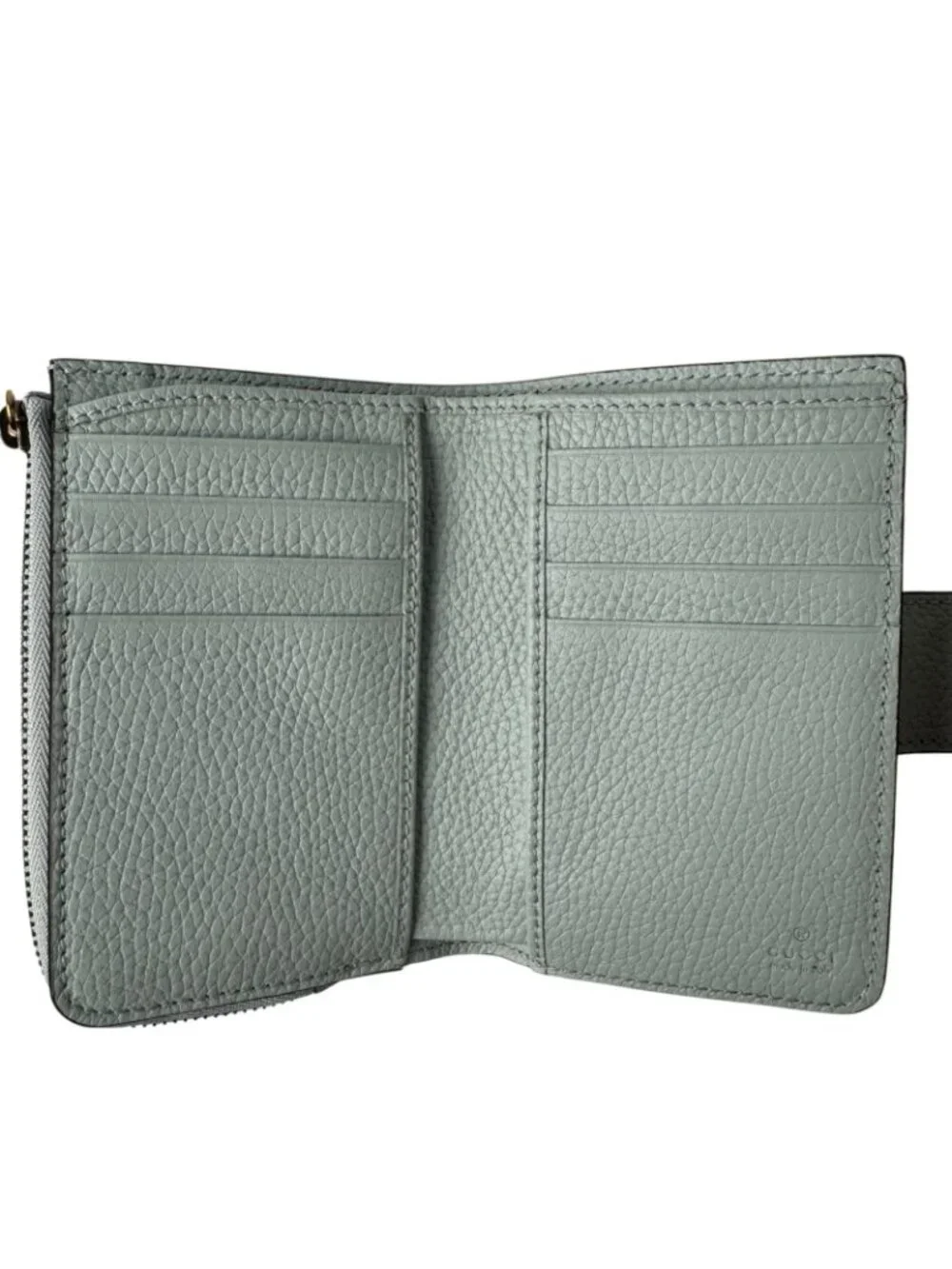 Gucci Double Compact Wallet Bifold with Bamboo - Picture 6 of 10